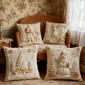 Χριστουγεννιάτικη πολυτελής μαξιλαροθήκη