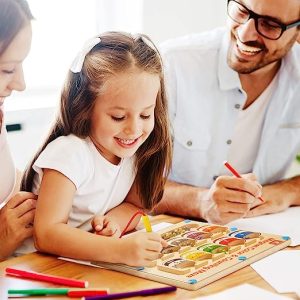 1+1 GRATIS Montessori magnetna igra sortiranja brojeva i boja