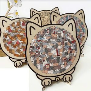Puzzle artistico del gatto