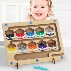 Montessori magnetna igra sortiranja brojeva i boja